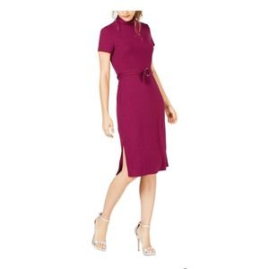 Ultra Flirt Womens Juniors Knit Mock Neck Dress XL